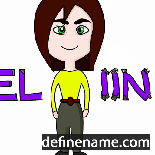 cartoon of the name Eilin