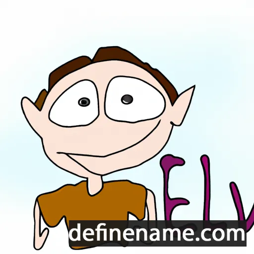 cartoon of the name Eiliv