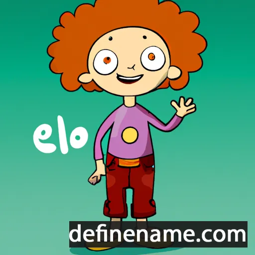 cartoon of the name Eilo