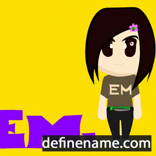 cartoon of the name Eimi