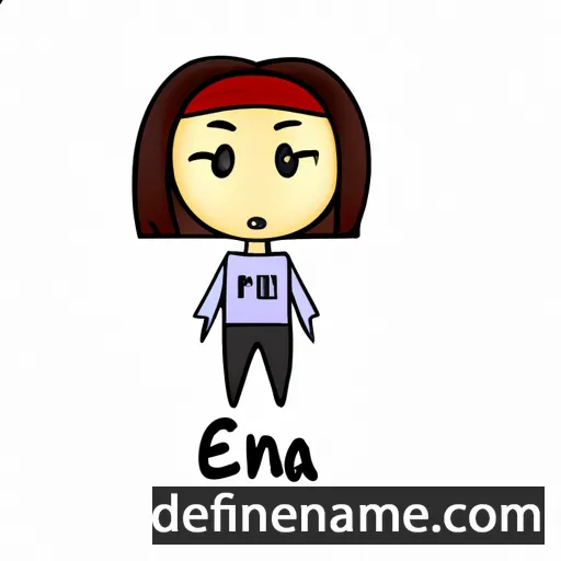 cartoon of the name Eina