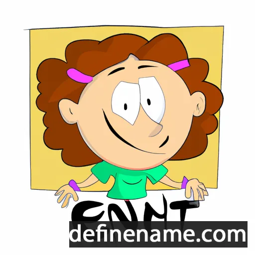 cartoon of the name Einat