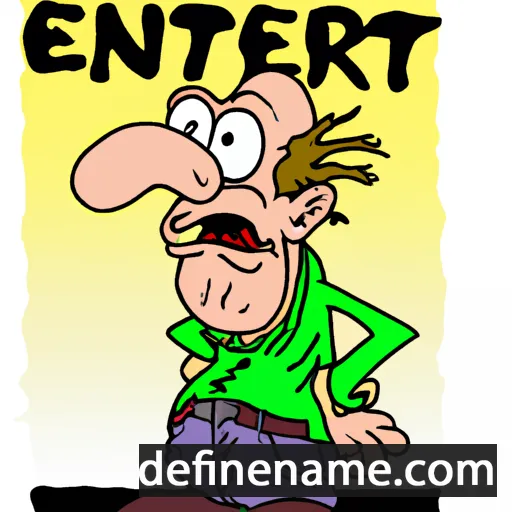 cartoon of the name Einert