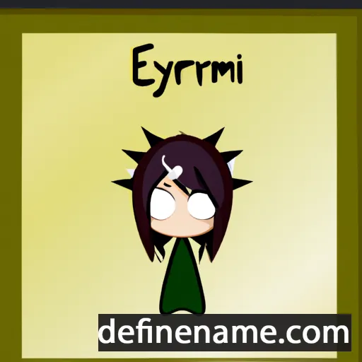 cartoon of the name Einmyria