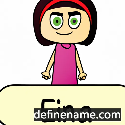 cartoon of the name Einna