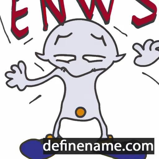 cartoon of the name Einws