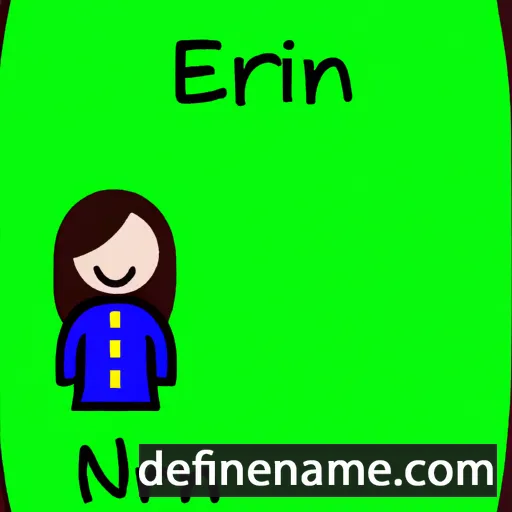 cartoon of the name Eiren