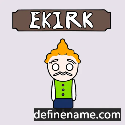 cartoon of the name Eirikur