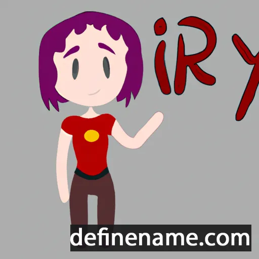 cartoon of the name Eirný