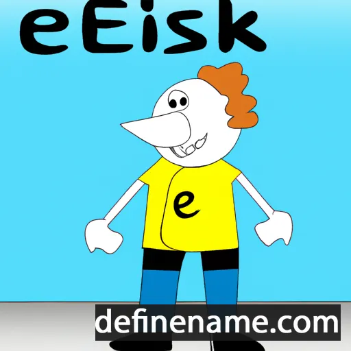 cartoon of the name Eisik