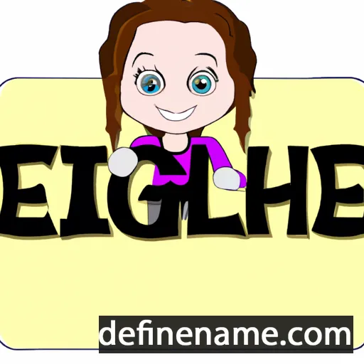 cartoon of the name Eisleigh