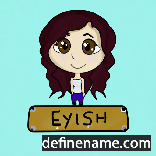 cartoon of the name Eislyn