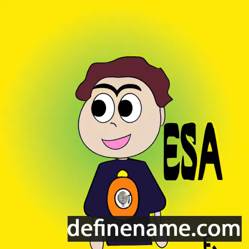 cartoon of the name Eissa