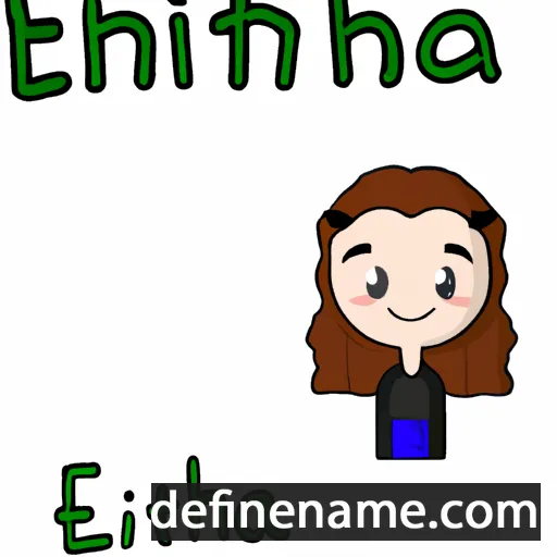 cartoon of the name Eithna