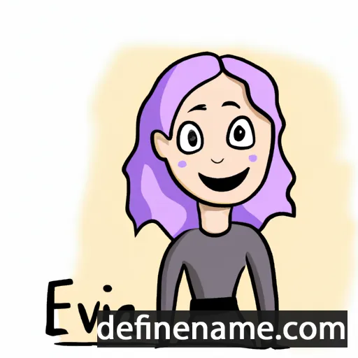 cartoon of the name Eivina