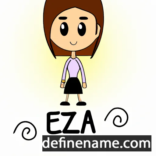 cartoon of the name Eiza