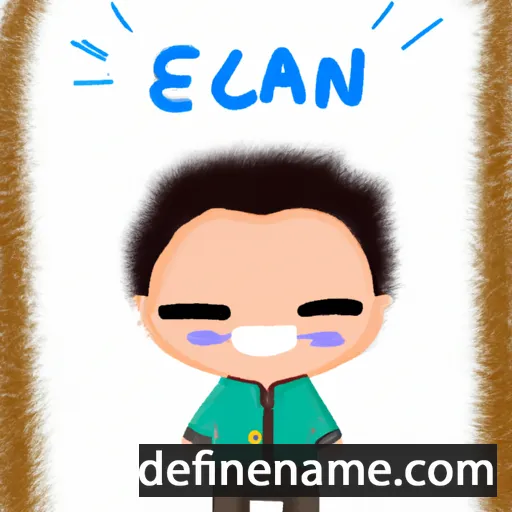 cartoon of the name Eizan