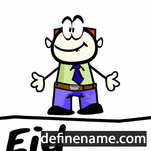 cartoon of the name Ejdit