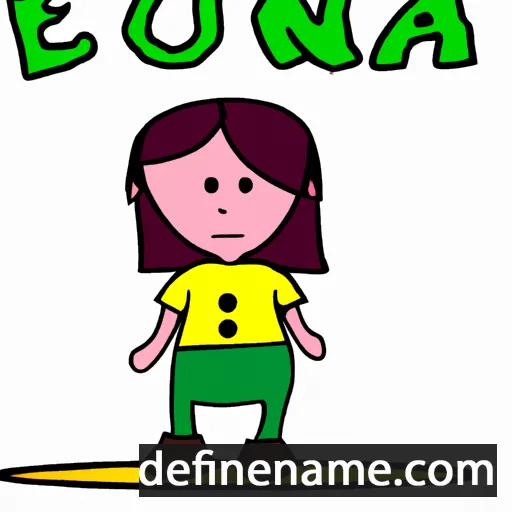 cartoon of the name Ejona