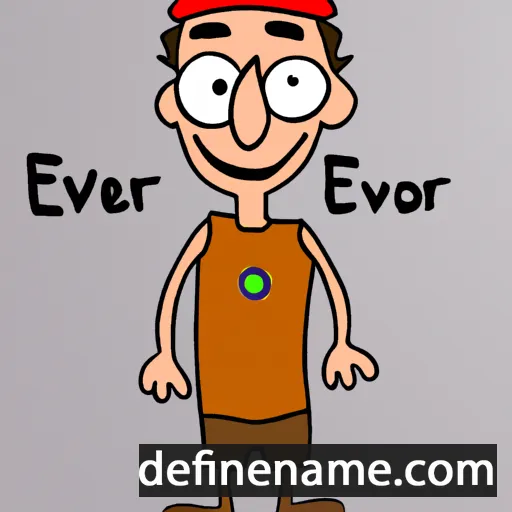 cartoon of the name Ejvor