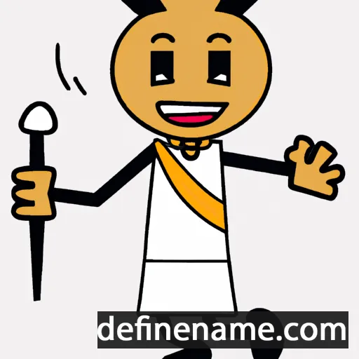 cartoon of the name Ekaa