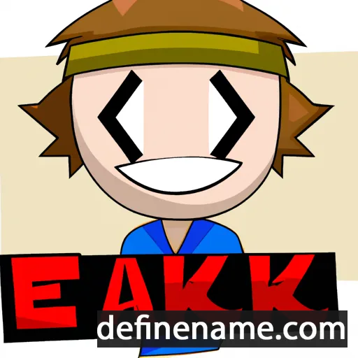 cartoon of the name Ekai