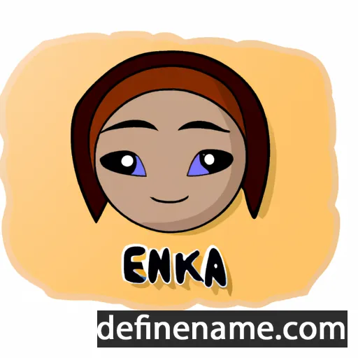 cartoon of the name Ekana