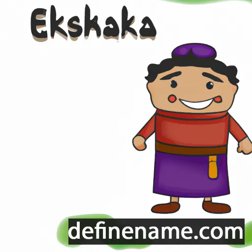 cartoon of the name Ekashtaka