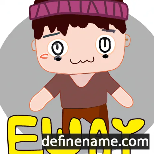 cartoon of the name Ekawit