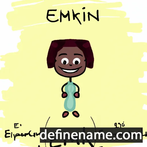 cartoon of the name Ekemini