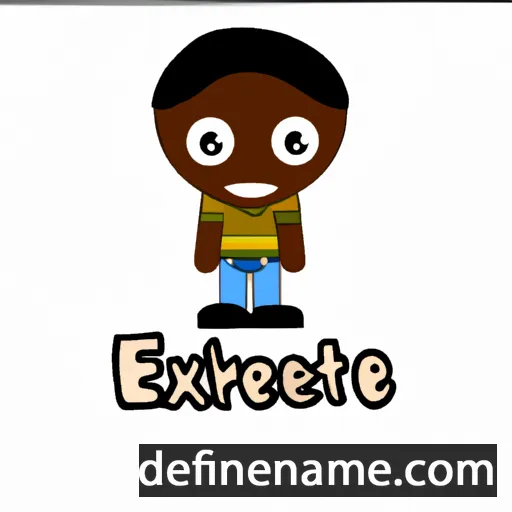 cartoon of the name Ekerete