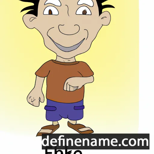 cartoon of the name Ekhoe