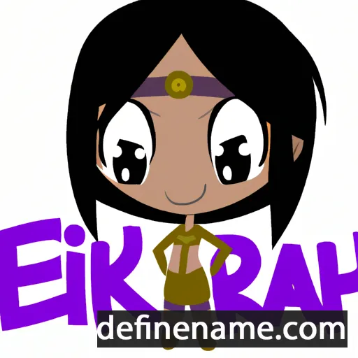 cartoon of the name Ekirah