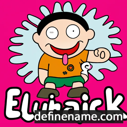 cartoon of the name Ekkaluck