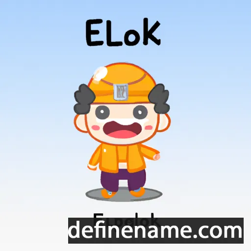 cartoon of the name Ekkapol