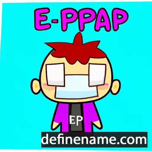 cartoon of the name Ekkapop