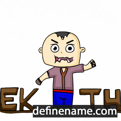 cartoon of the name Ekkarat