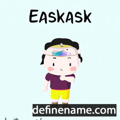 cartoon of the name Ekkasak