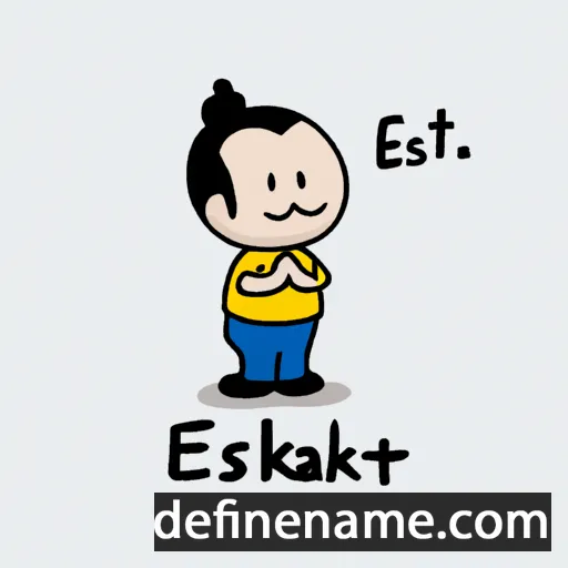 cartoon of the name Ekkasit