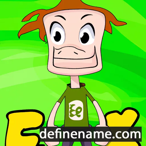 cartoon of the name Ekke