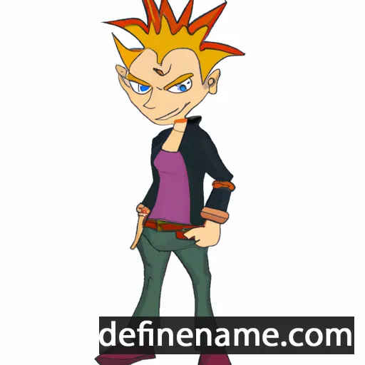 cartoon of the name Ekko