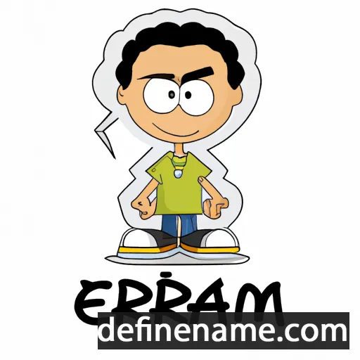 cartoon of the name Ekram