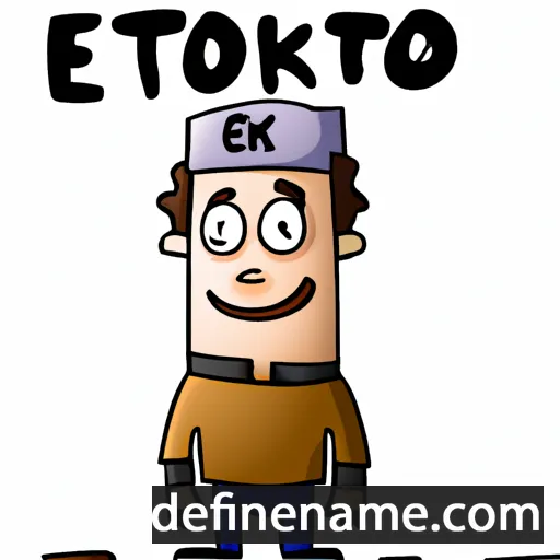 cartoon of the name Ektor