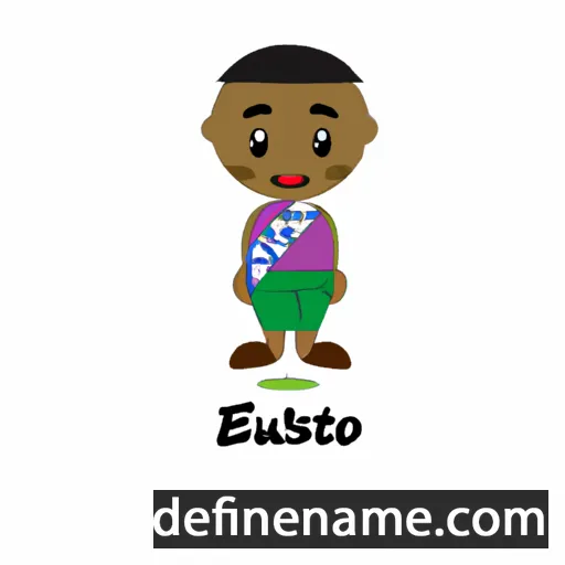 cartoon of the name Ekwutosi