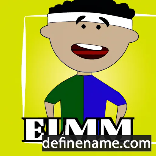 cartoon of the name Elamin