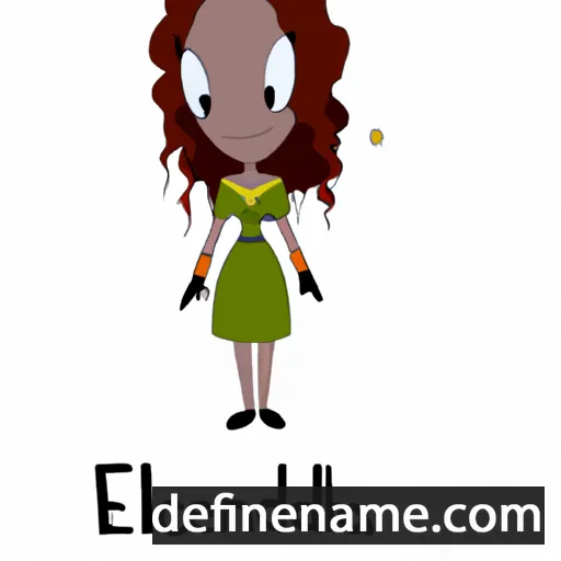 cartoon of the name Elandria