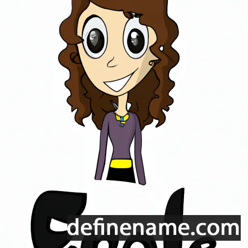 cartoon of the name Elanie