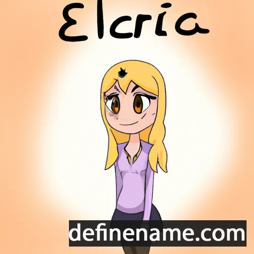 cartoon of the name Elarica