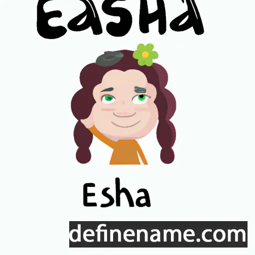 cartoon of the name Elasah