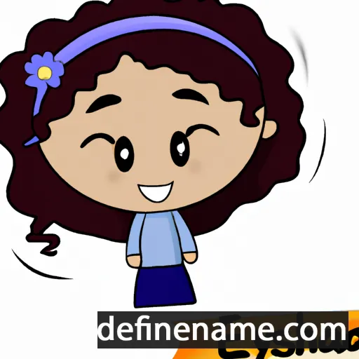 cartoon of the name Elaysha